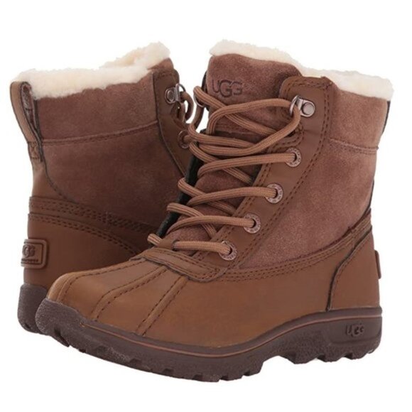 UGG Unisex Kids LEGGERO Lace-Up Boots - Picture 1 of 5